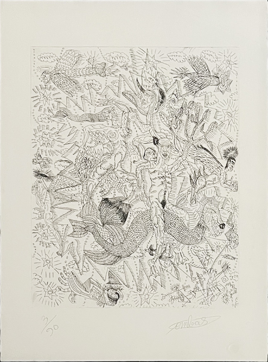 Robert Combas - Le Dragon - Gravure -photo-2