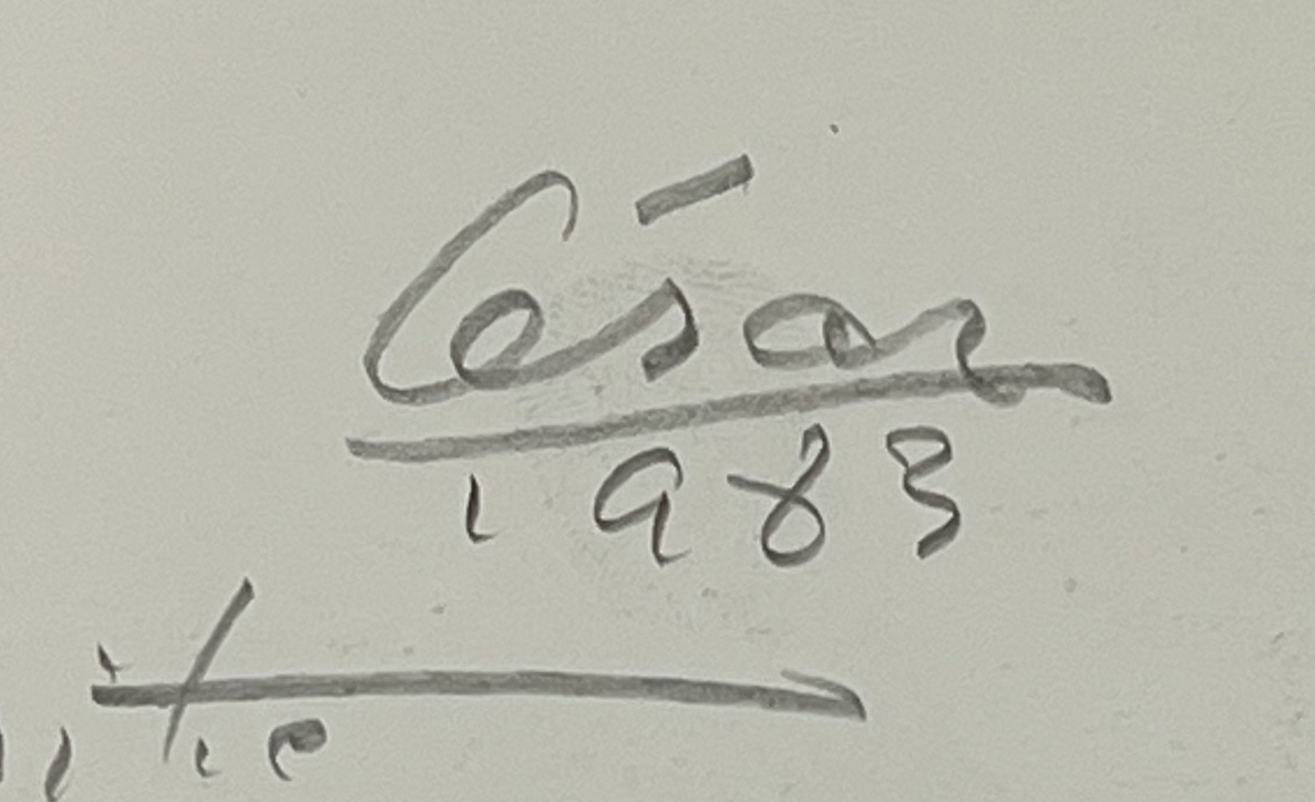 César, César Baldaccini (known As) - Teapot - Pencil And Ink  - Signed, Dated, And Inscribed - 1983-photo-2