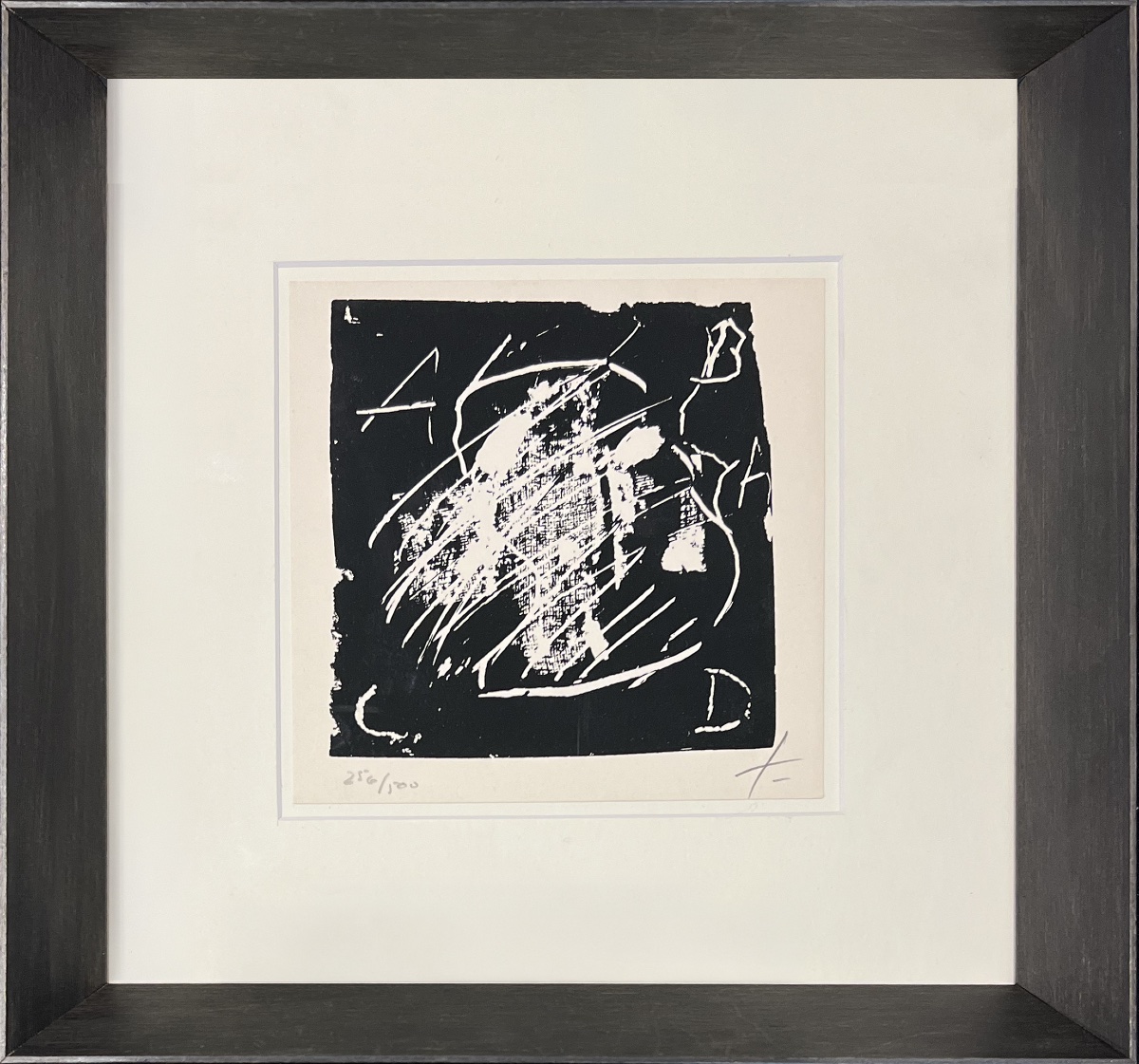 Antonio Tapiès - ABCD - Sérigraphie - Galerie Carl Van Der Voort - Signée - Numérotée