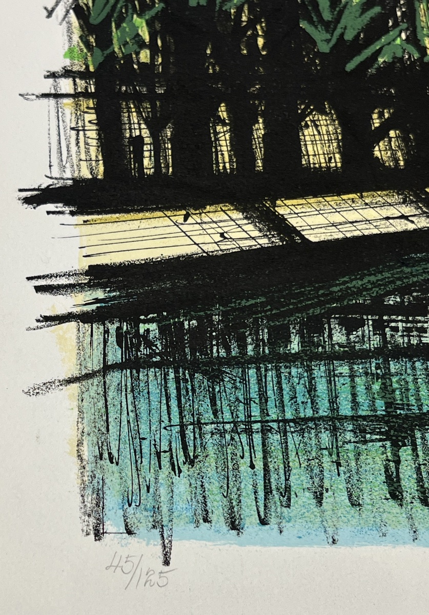Bernard Buffet - Paris, The Pont Neuf - Lithograph - Mourlot - 1968-photo-3