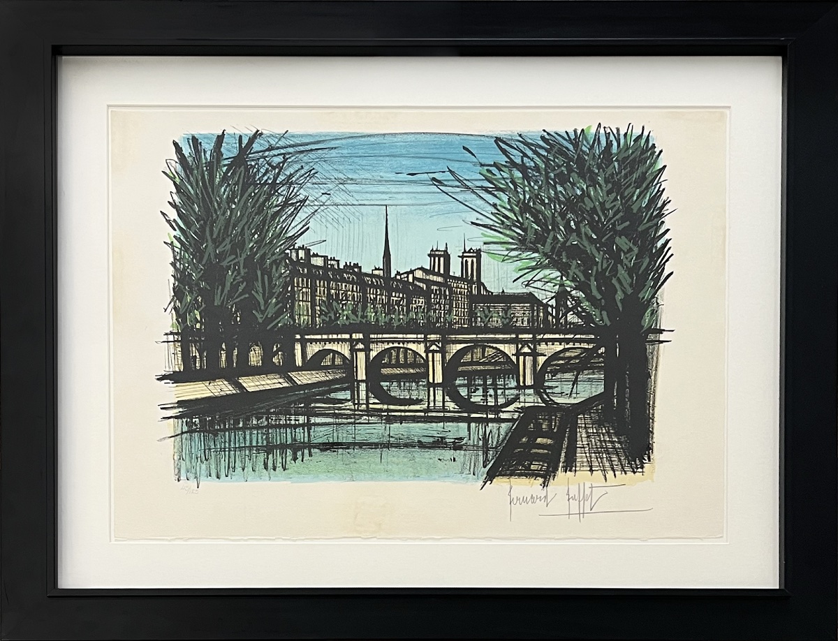 Bernard Buffet - Paris, The Pont Neuf - Lithograph - Mourlot - 1968
