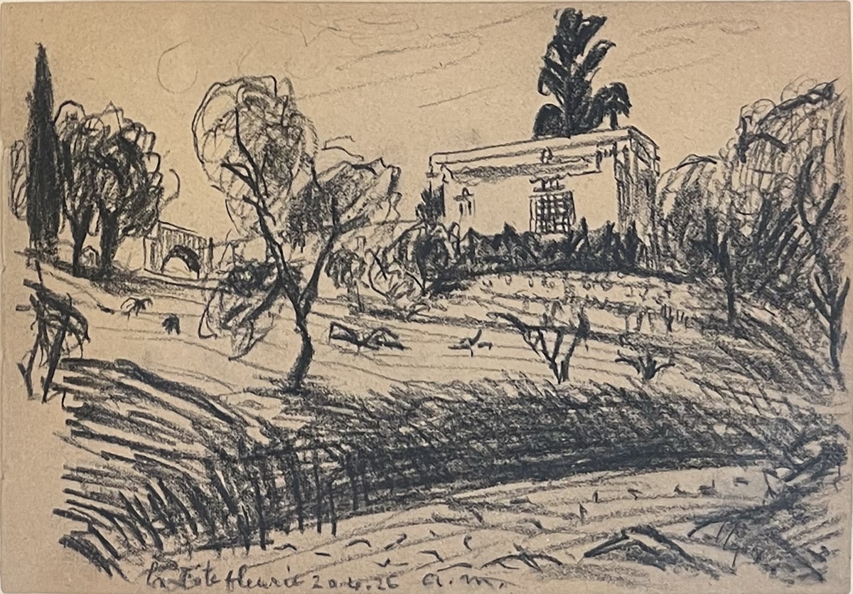 Albert Marquet - The Flower-filled Coast - Graphite Pencil - (19)26-photo-2