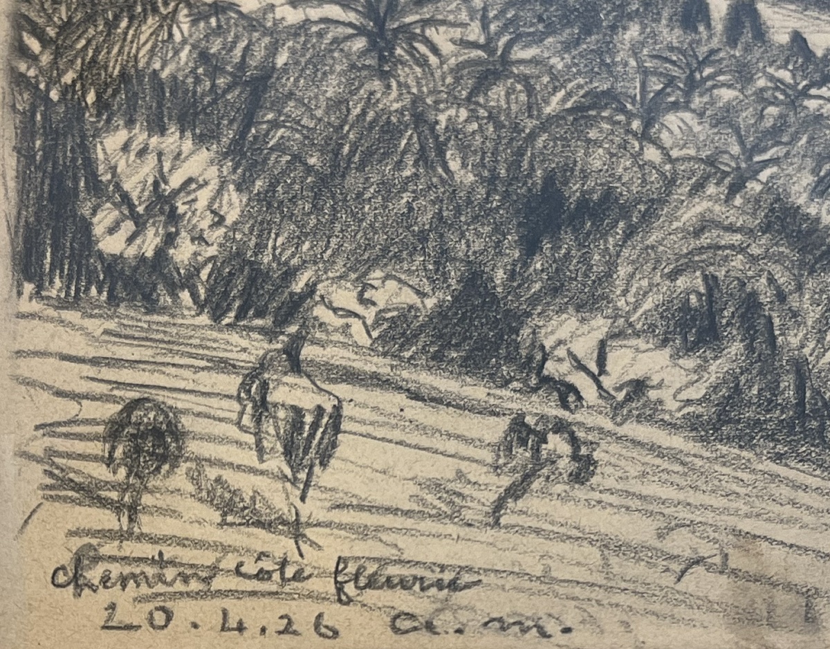 Albert Marquet - Chemin De La Cote Fleurie - Graphite Pencil - 1926-photo-3