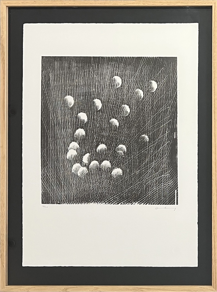 Hans Hartung - H-12-1973 - Black-and-white Lithograph - 1973