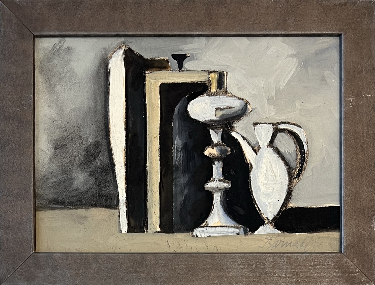 Dubè Duilio Barnabè - Still Life - Oil And Gouache On Cardboard 