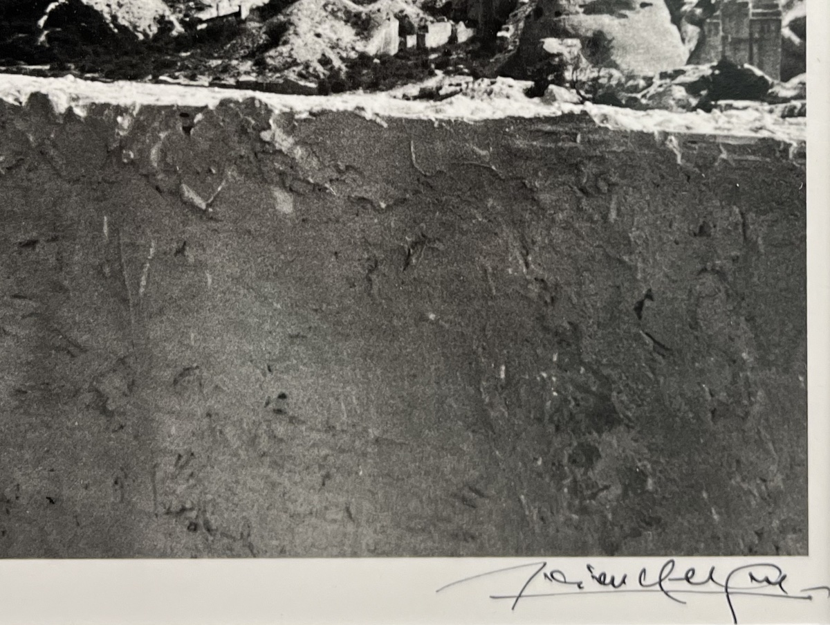 Lucien Clergue - Jean Cocteau Et Le Sphinx - Les Baux De Provence - Épreuve argentique - 1959-photo-3