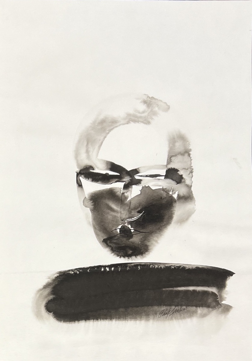 Paul Jenkins - The man who has a secret - Encre SUR PAPIER - 1986