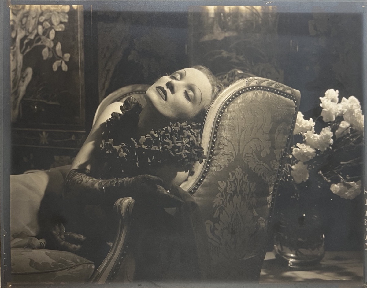 Edward Steichen - Marlène Dietrich, New York - Épreuve argentique - 1934