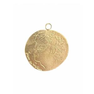 Jean Cocteau (D'après) - Portrait - Médaille En Or 18 Carats