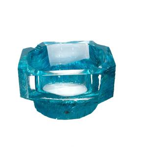 Daum France, régulièrement attribué à César - Cendrier modèle Argos- Cristal moulé - circa 1970