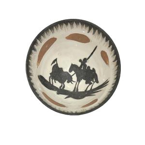 Pablo Picasso - Picador Model Bowl - Terracotta, Paraffin, White Enamel - 1955
