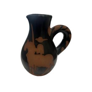 Pablo Picasso - Picador And Bull Model Pitcher - Red Earthenware, Decoration - 1952