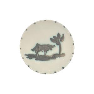 Pablo Picasso - Plate Model Bull Under The Tree - Terracotta, Oxidized Paraffin - 1952
