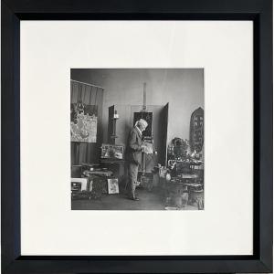 Edith Michaelis - Georges Braque dans son atelier - Paris - 1961