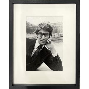 Timothy David Jenkins - Yves Saint Laurent Parisian Bridge - Silver Gelatin Print - 1980