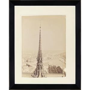 Médéric Mieuxment - Spire Of Notre-dame De Paris - Albumen Print - 1892 