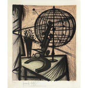 Bernard Buffet - The Microscope - Lithography - 1968