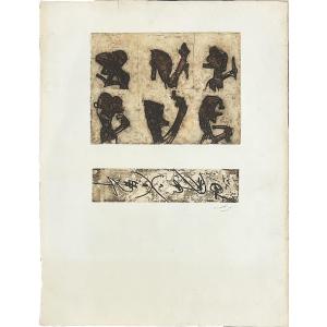 Roberto Matta - Herring - Harangue - Eau forte et aquatinte - 1965
