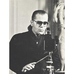 Karl Lagerfeld - Autoportrait - Épreuve argentique - 1990
