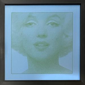 Bert Stern - Marilyn Monroe - Sérigraphie en vert sur feuille bleue - 1973
