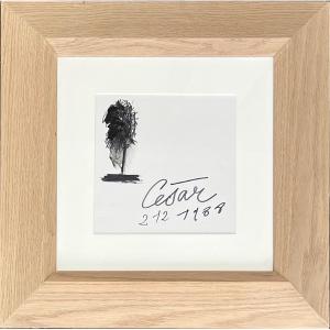 César - Mask - Original Felt-pen Drawing - 1988