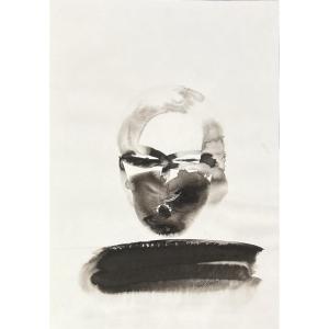 Paul Jenkins - The man who has a secret - Encre SUR PAPIER - 1986