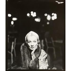 Richard Avedon - Marlène Dietrich - Ritz, Paris -Épreuve argentique - Août 1955 - Tirage 1982