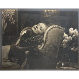 Edward Steichen - Marlène Dietrich, New York - Épreuve argentique - 1934