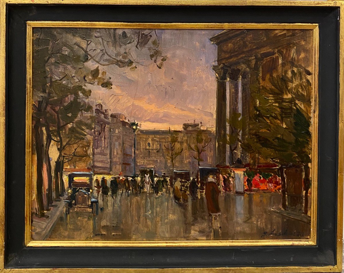 Georges LAPCHINE (1885-1951)- Paris, Place de la Madeleine 
