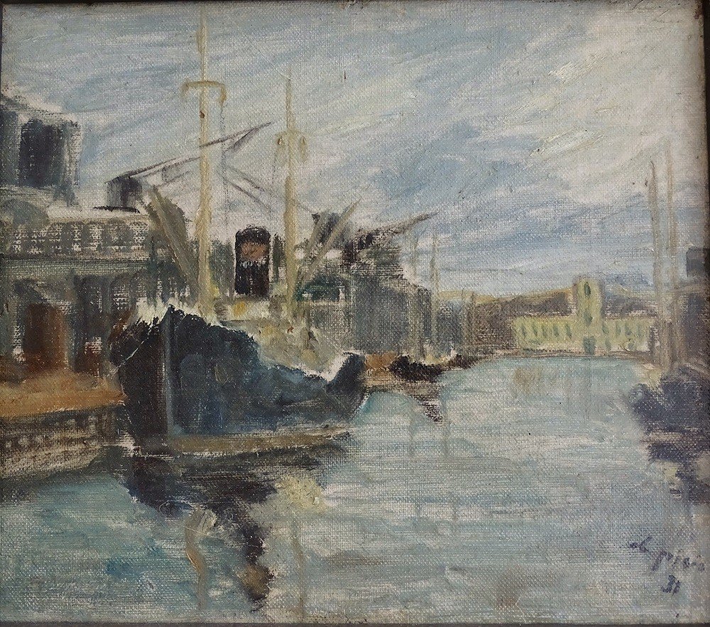 Filippo De Pisis (1896 - 1956) - Venice, The Docks, 1931-photo-2