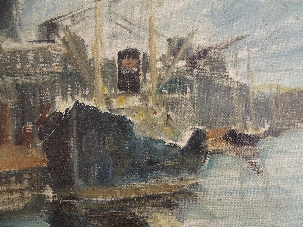 Filippo De Pisis (1896 - 1956) - Venice, The Docks, 1931-photo-3