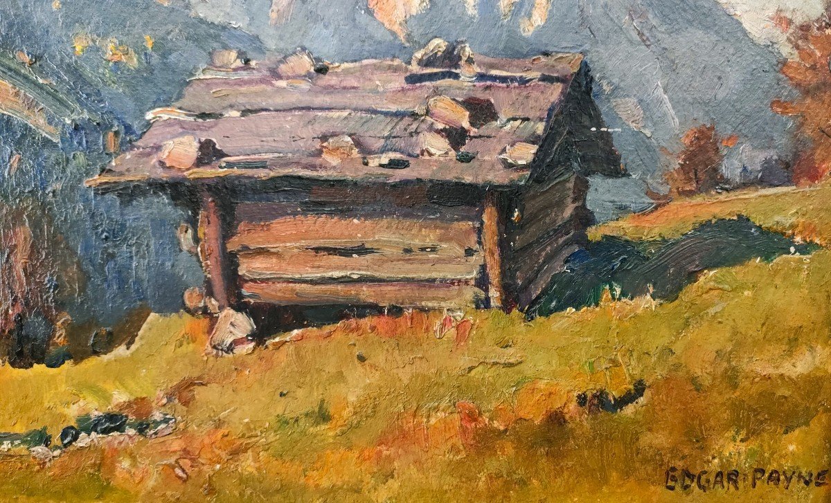 Edgar Payne (1883-1947) - Swiss Mountains, 1923-photo-3