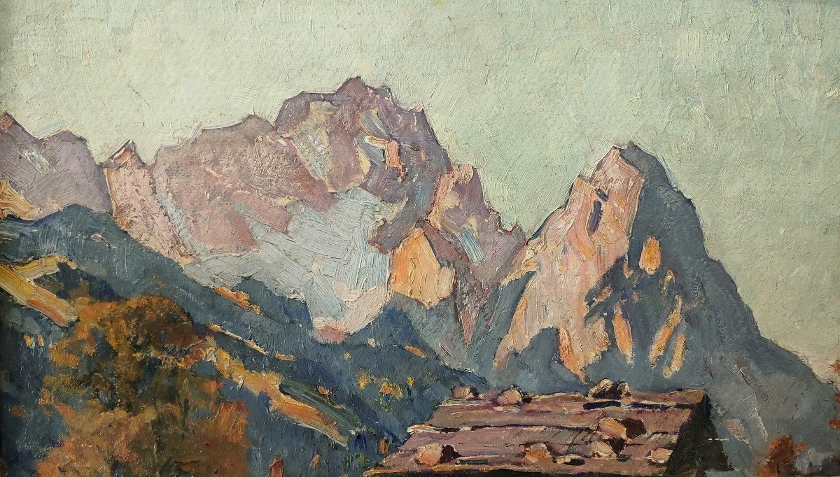 Edgar Payne (1883-1947) - Swiss Mountains, 1923-photo-4