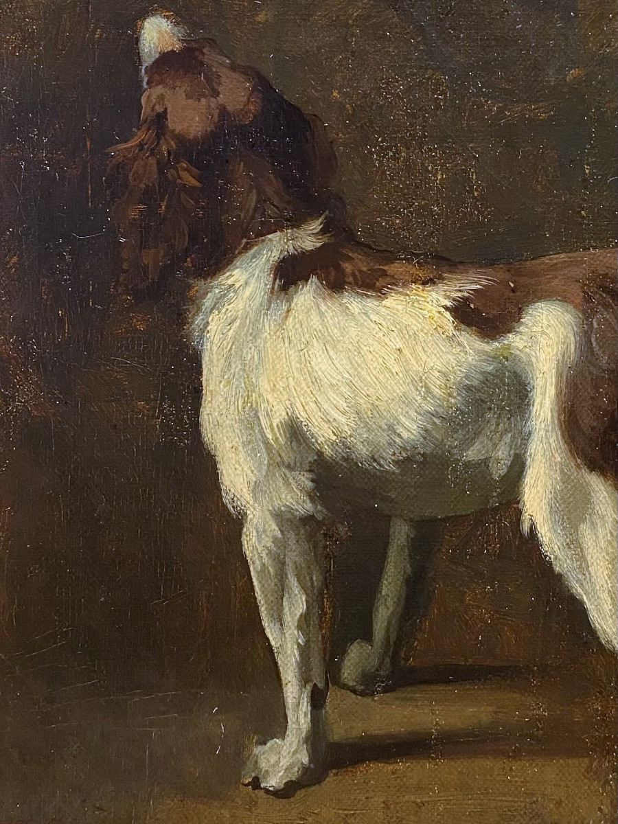 Wilheim Leibl (1844-1900)-le Chien De Chasse-photo-2