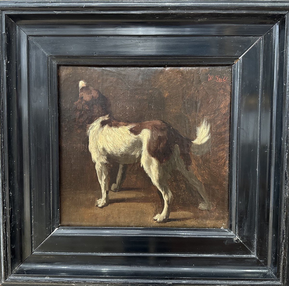 Wilheim Leibl (1844-1900)-le Chien De Chasse