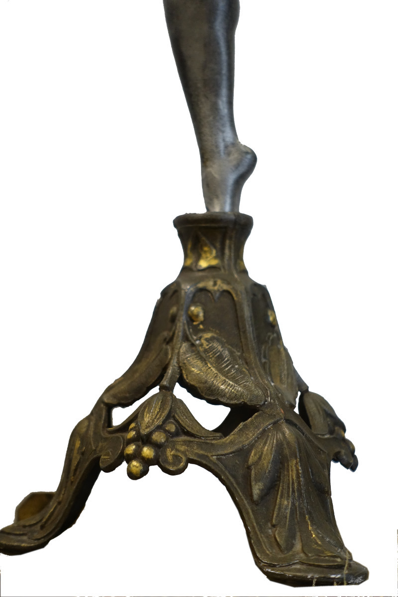 Spelter Sculpture Of A Dancer With Cymbals – Circa 1925-1935, France-photo-1