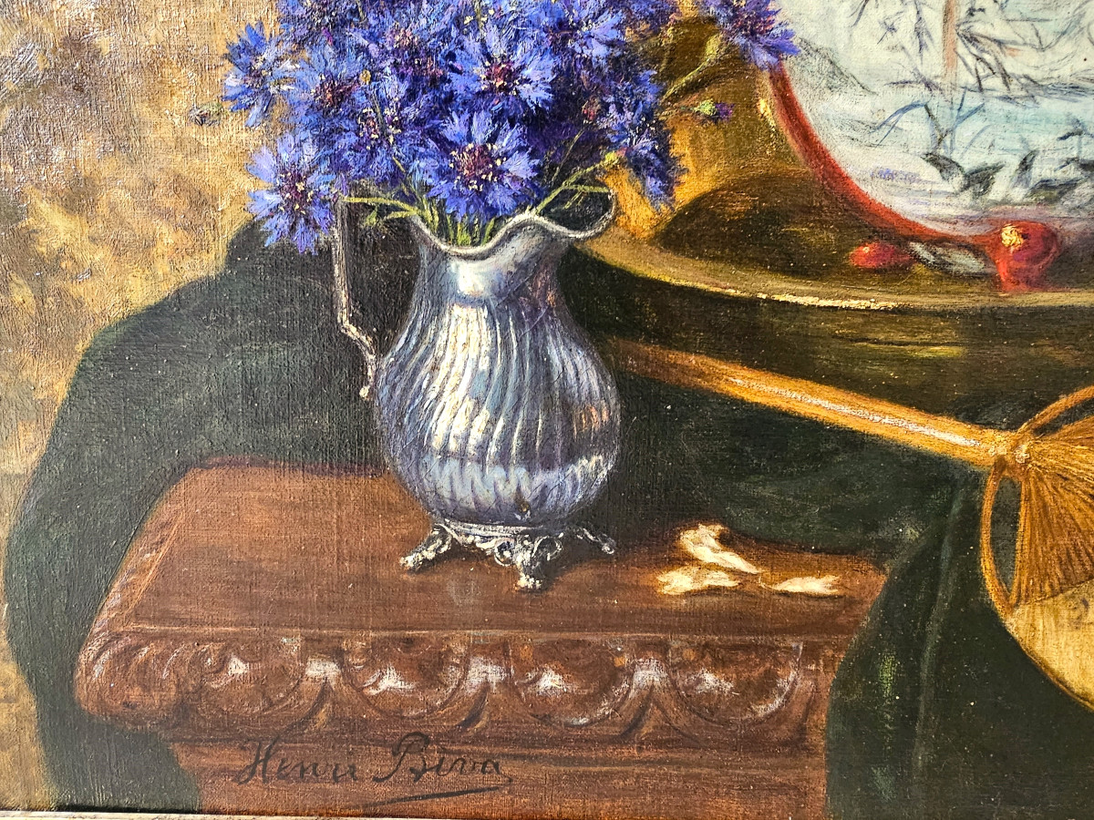Henri Biva (1848-1929) - Nature morte japonisante-photo-3