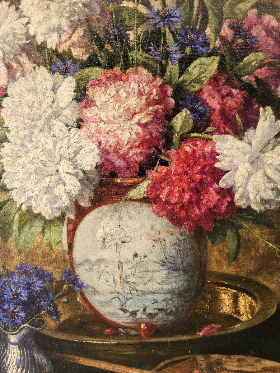 Henri Biva (1848-1929) - Nature morte japonisante-photo-4