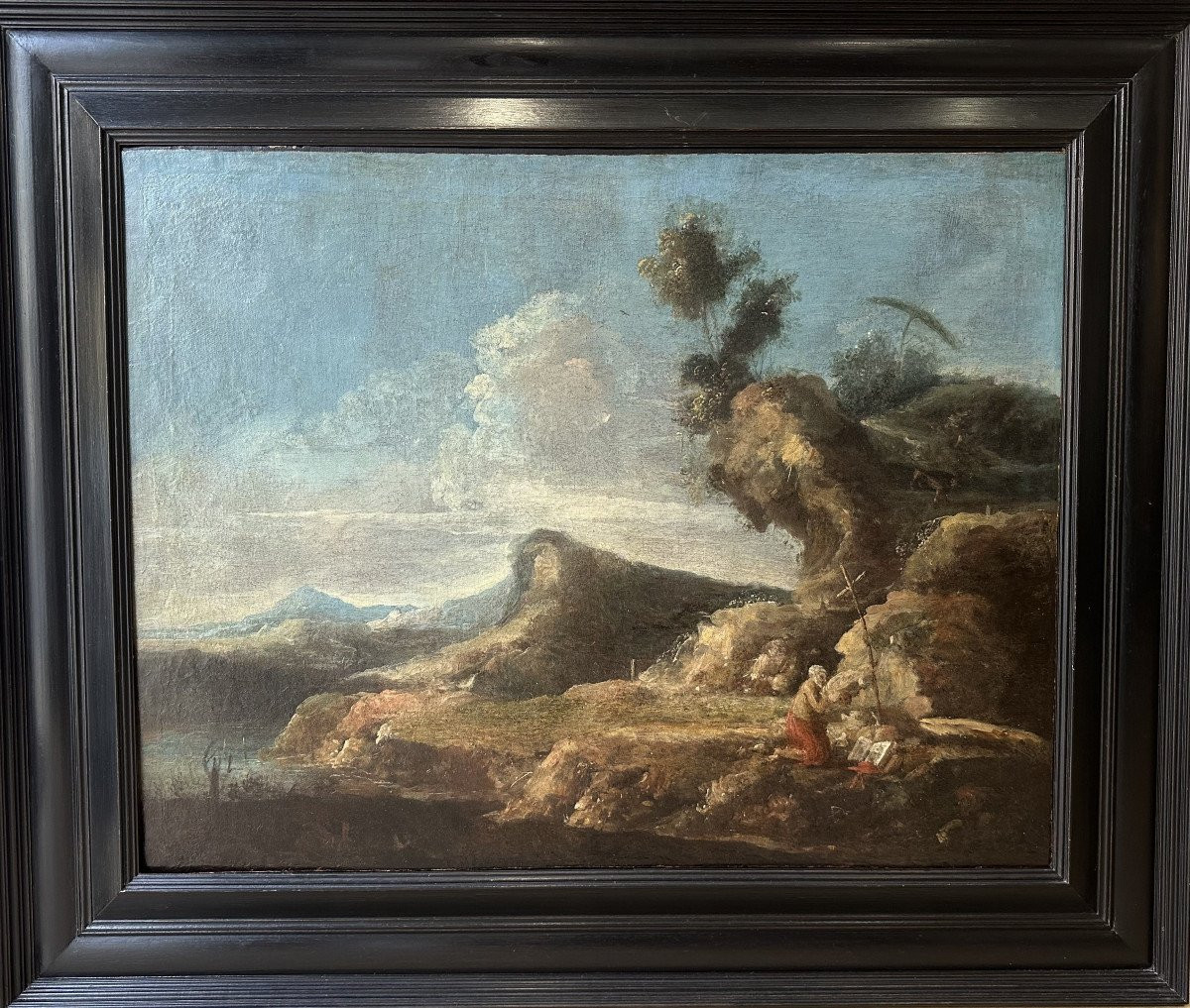 Antonio Maria Marini ( 1668-1725) - Saint Jérôme dans un paysage -photo-2