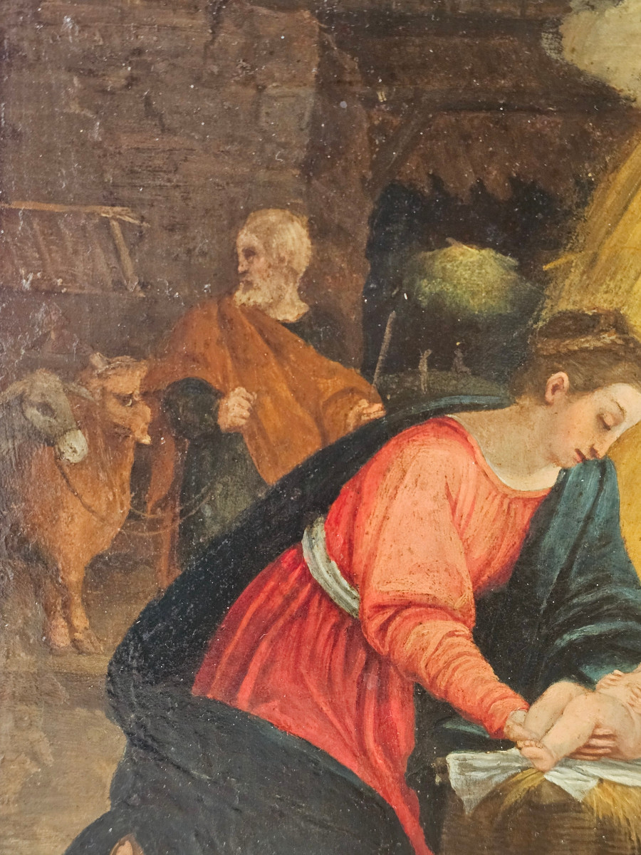 École Bolonaise du début du XVIIe - La Nativité -photo-3