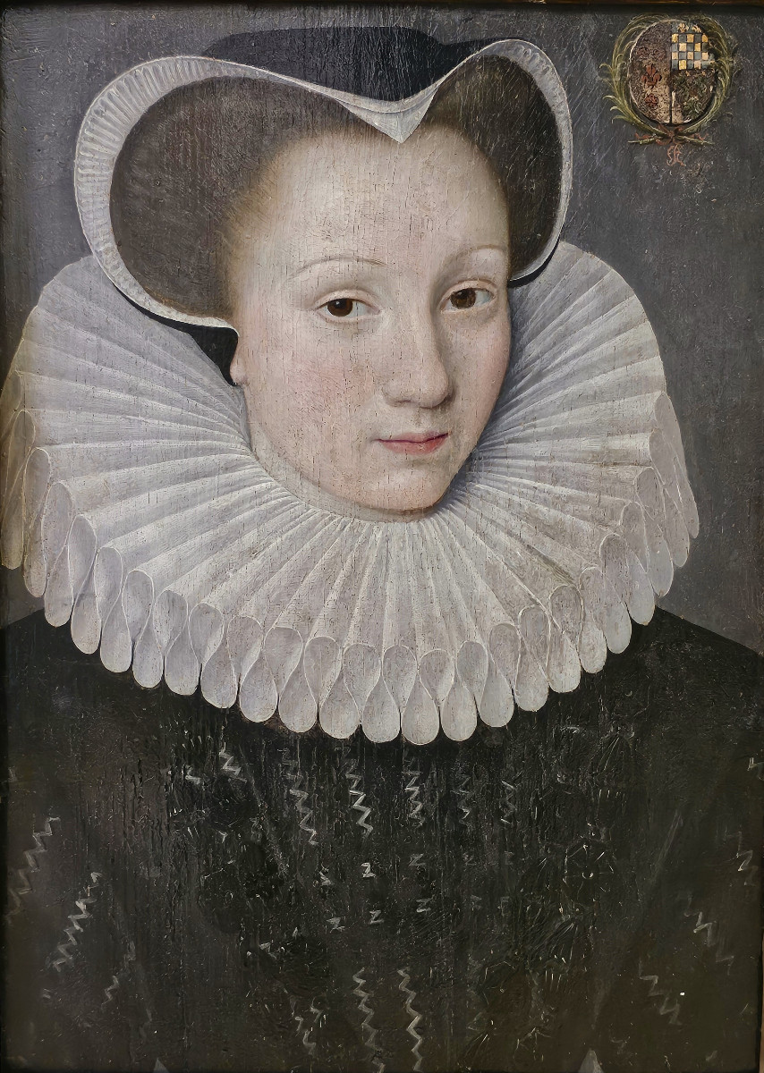 François Quesnel (1543-1619) - Portrait Of Jeanne De Lannoy - Circa 1590-photo-3