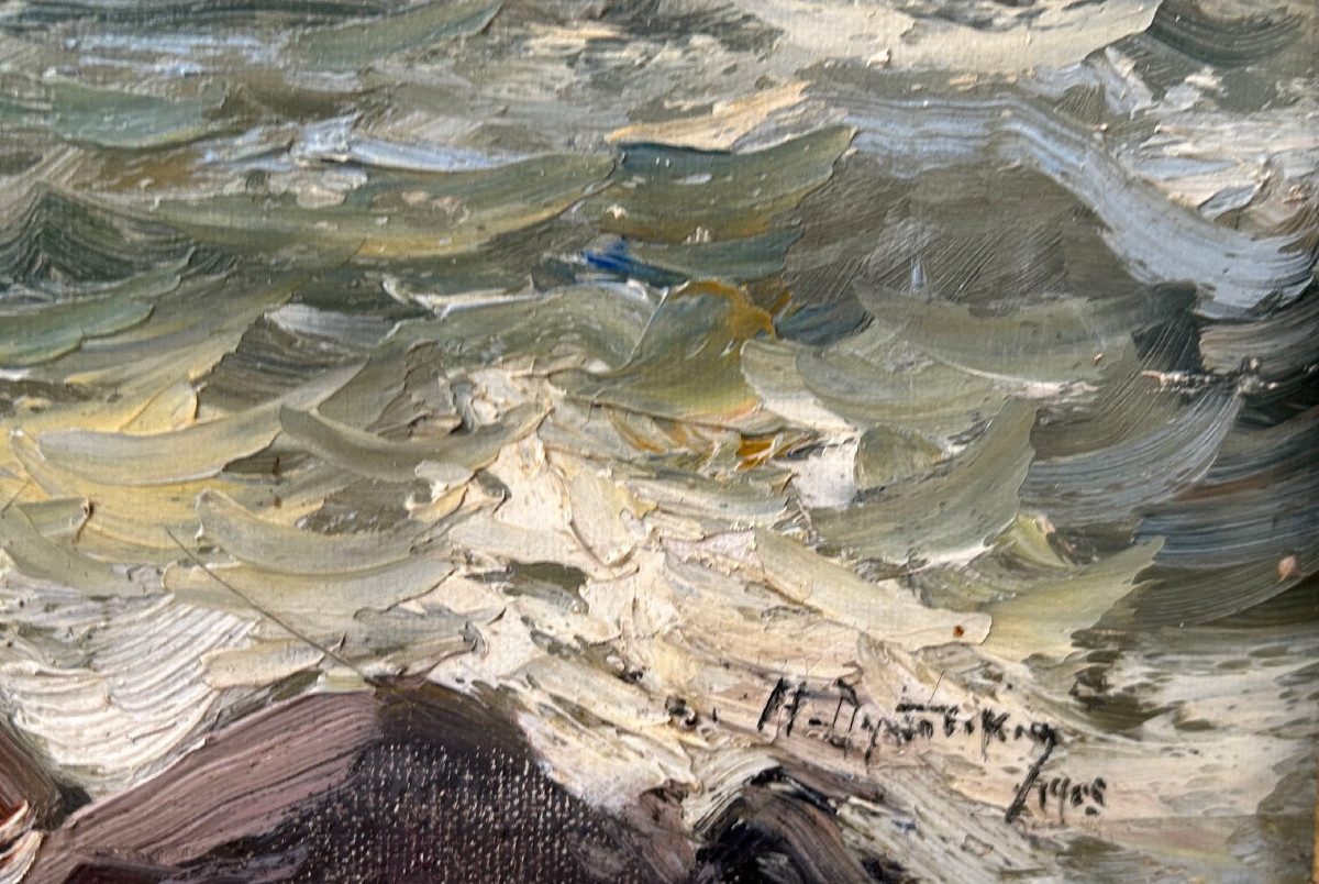 Rough Sea - Nikolai Dubovskoy (1859-1918)-photo-1