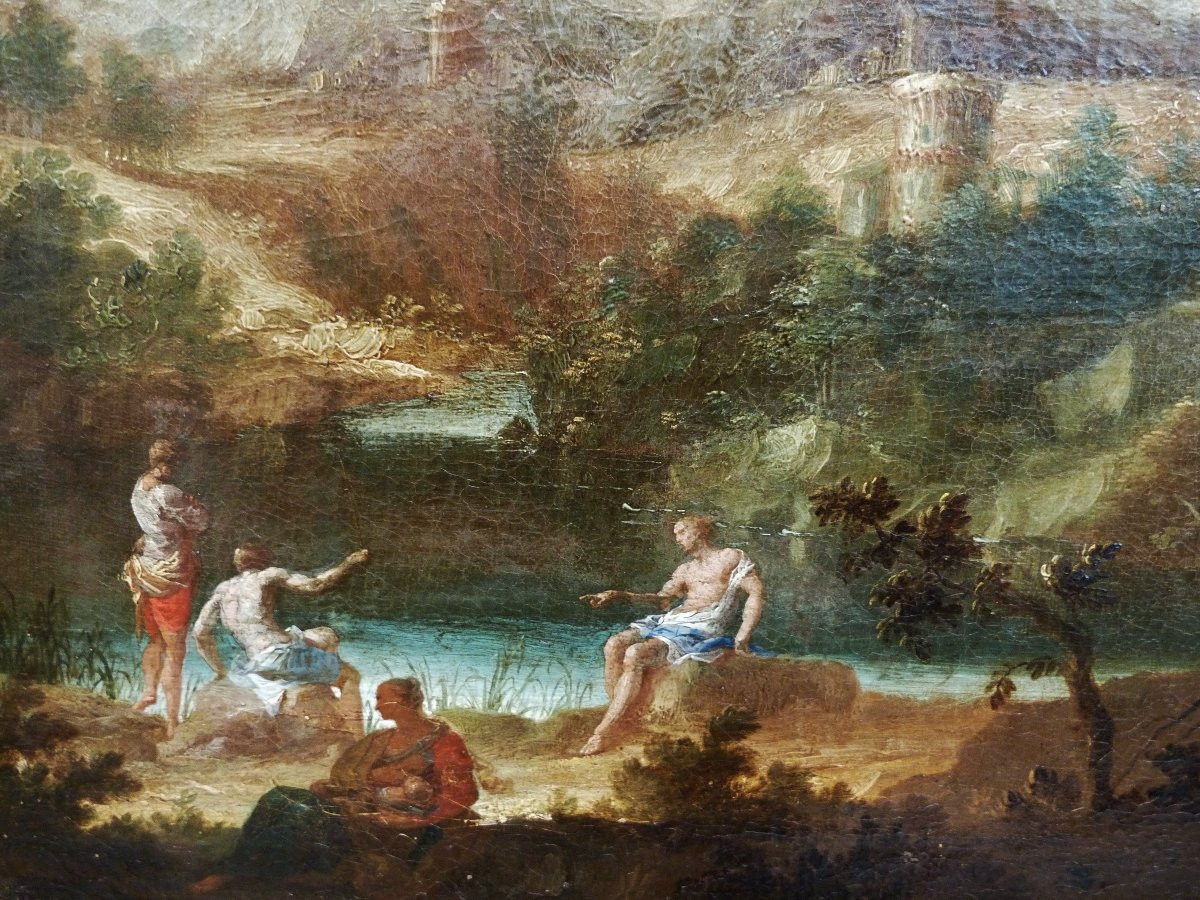 Marco Ricci (1676-1729) - Landscape With Fishermen-photo-3