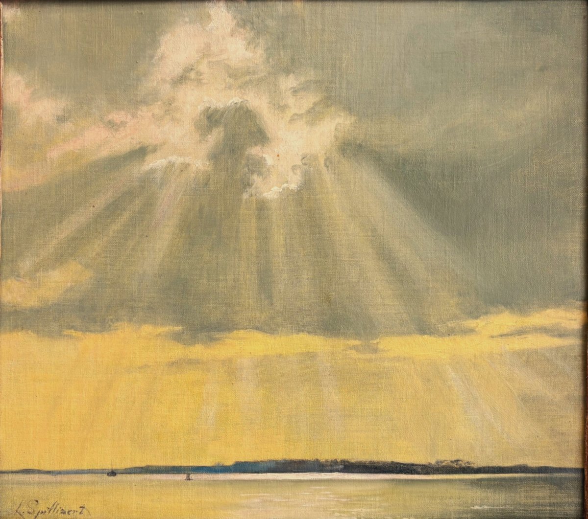 Lightening On The Sea - Léon Spillaert (1881-1946)-photo-2