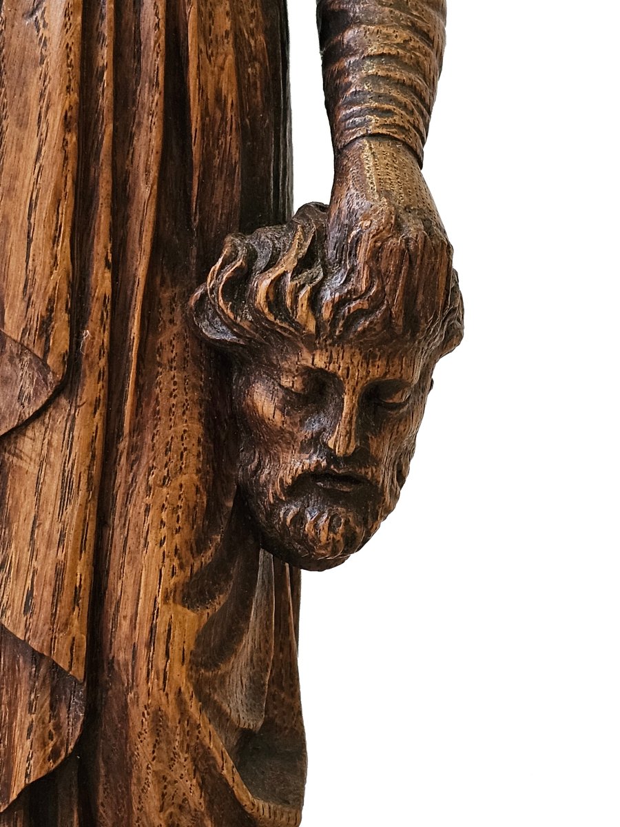 Judith et Holopherne - Sculpture en bois - fin du 18ème Siècle-photo-4