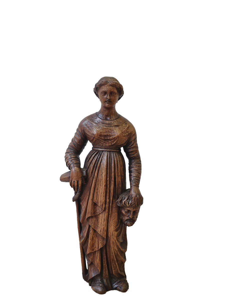 Judith et Holopherne - Sculpture en bois - fin du 18ème Siècle