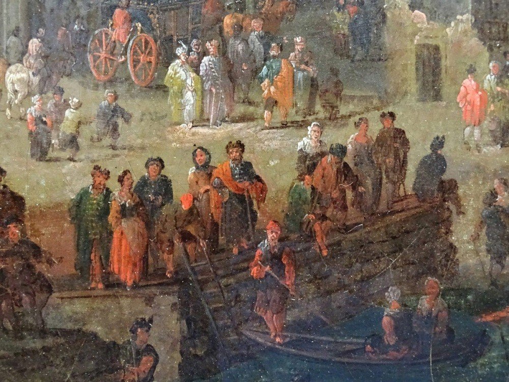 Pieter Casteels The Younger II - Port Scene To Turkish Emissaries-photo-1