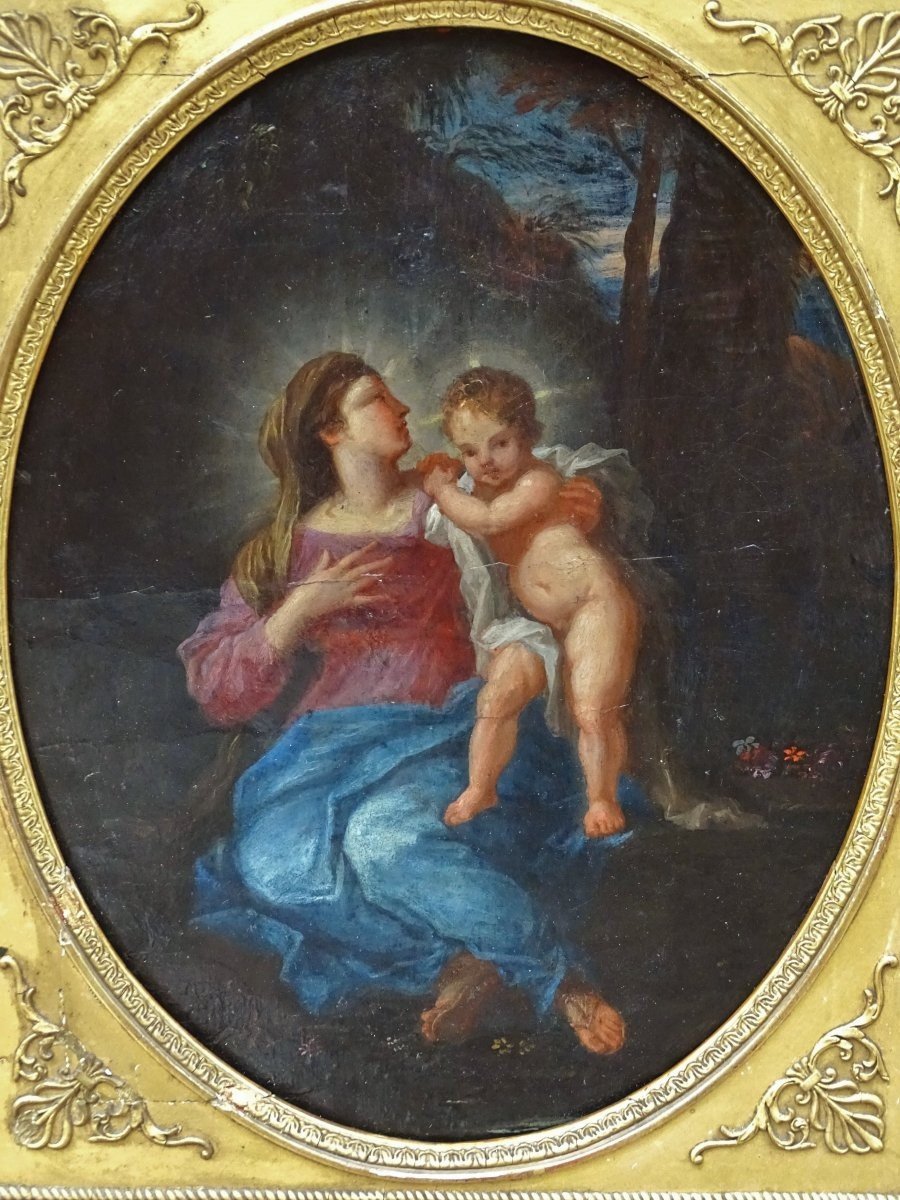 Pierre-Jacques Cazes (1676-1754) - Vierge à l'Enfant-photo-4
