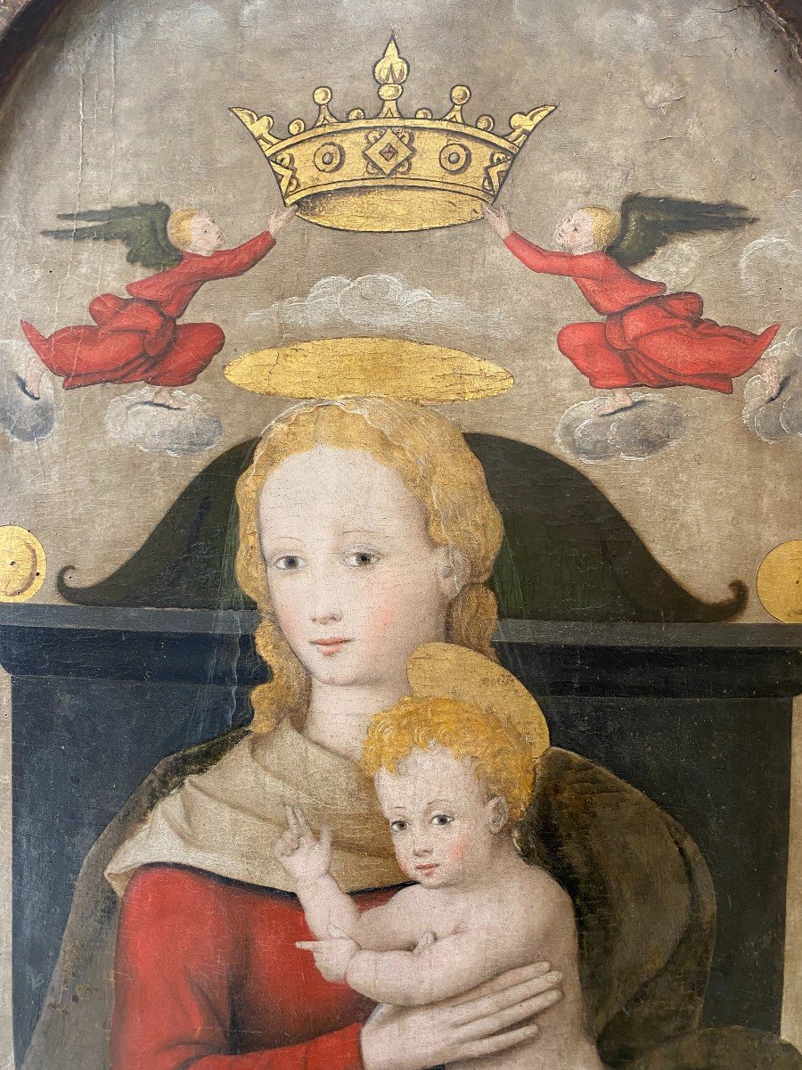 Juan De Borgoña (ca.1470-1534) Circle - Virgin And Child-photo-3