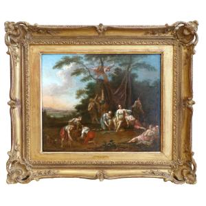 Jacques Sébastien Leclerc (1734 - 1785) - Le repos de Diane